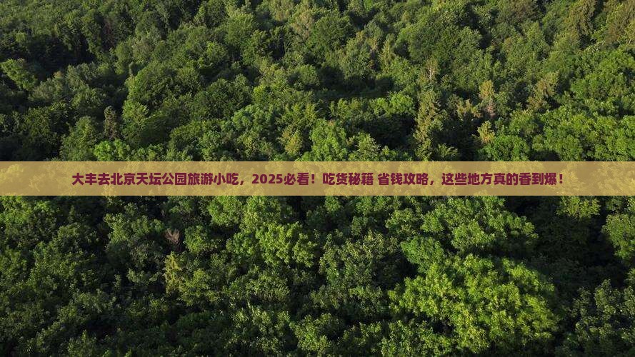 大丰去北京天坛公园旅游小吃