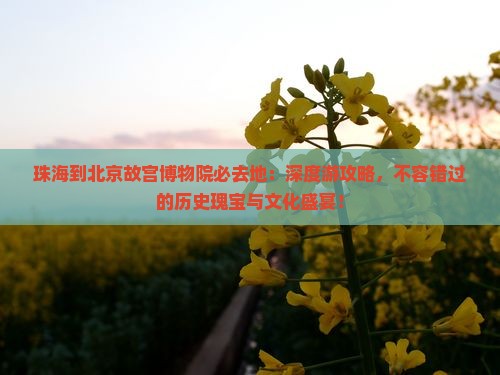 珠海到北京故宫博物院必去地