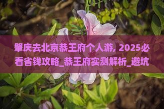 肇庆去北京恭王府个人游