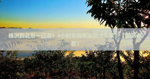 株洲到北京一日游