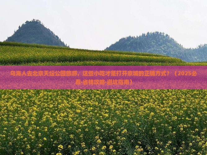 乌海去北京天坛公园旅游小吃