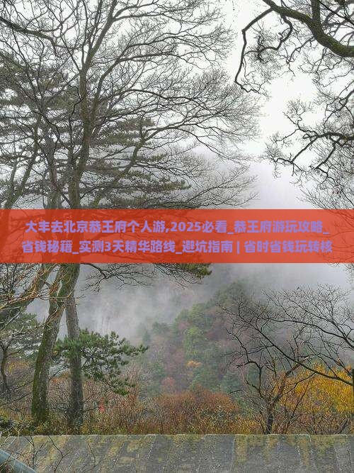 大丰去北京恭王府个人游