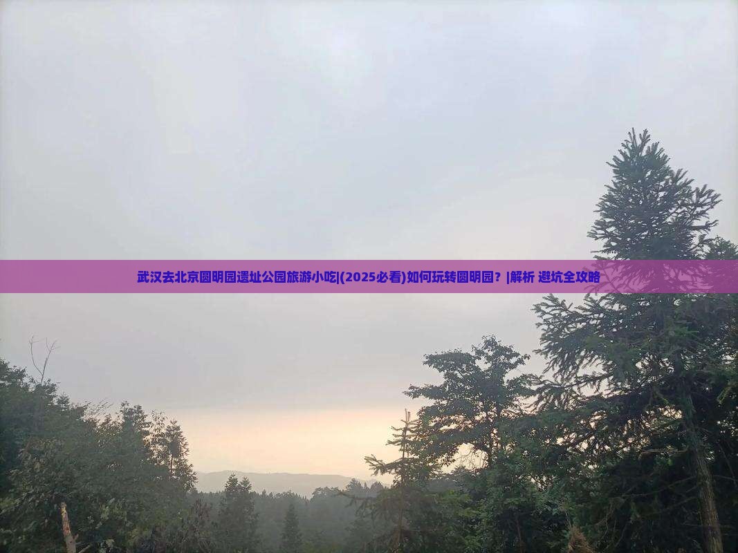 武汉去北京圆明园遗址公园旅游小吃
