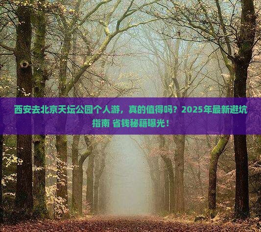 西安去北京天坛公园个人游