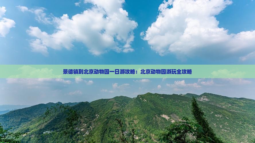 景德镇到北京动物园一日游