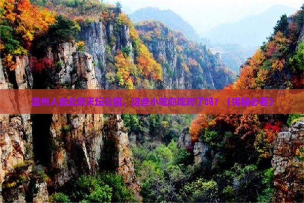 温州去北京天坛公园旅游小吃