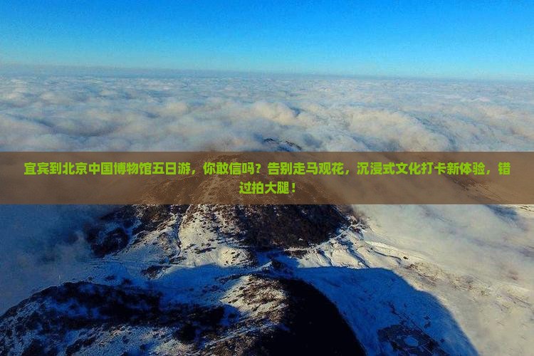 宜宾到北京中国国家博物馆五日游