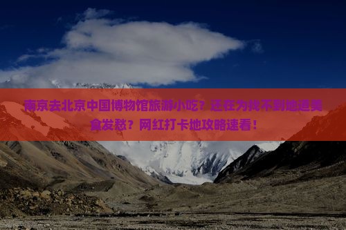 南京去北京中国国家博物馆旅游小吃