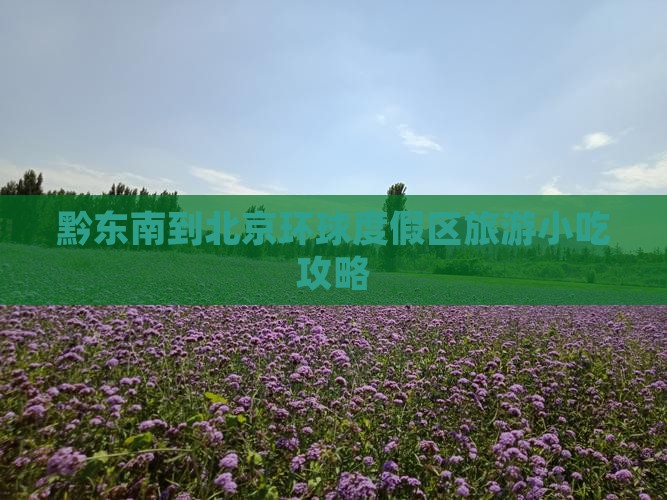 黔东南到北京环球度假区旅游小吃