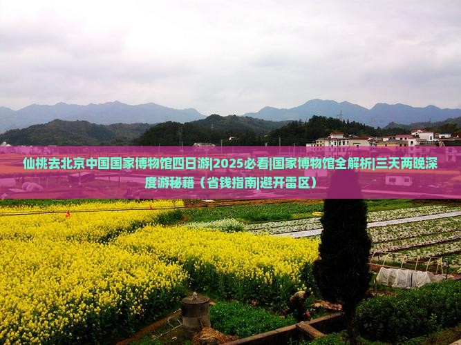 仙桃去北京中国国家博物馆四日游