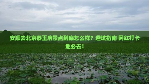 安顺去北京恭王府景点