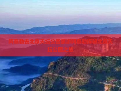阿泰勒去北京天坛公园旅游
