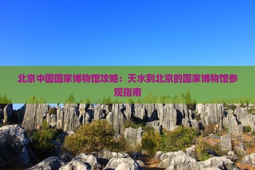 天水到北京中国国家博物馆门票
