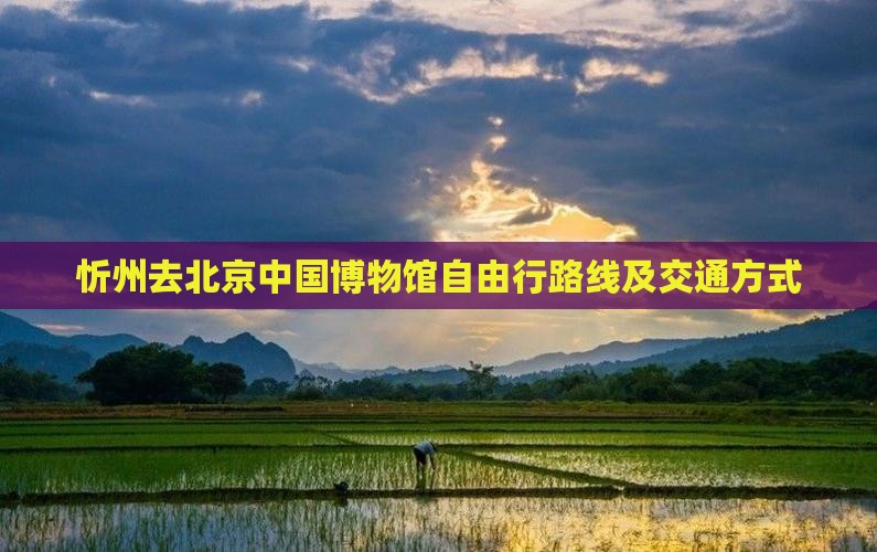 忻州去北京中国国家博物馆自由行