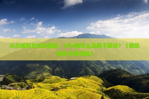 白城到北京自由团