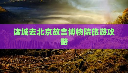 诸城去北京故宫博物院旅游