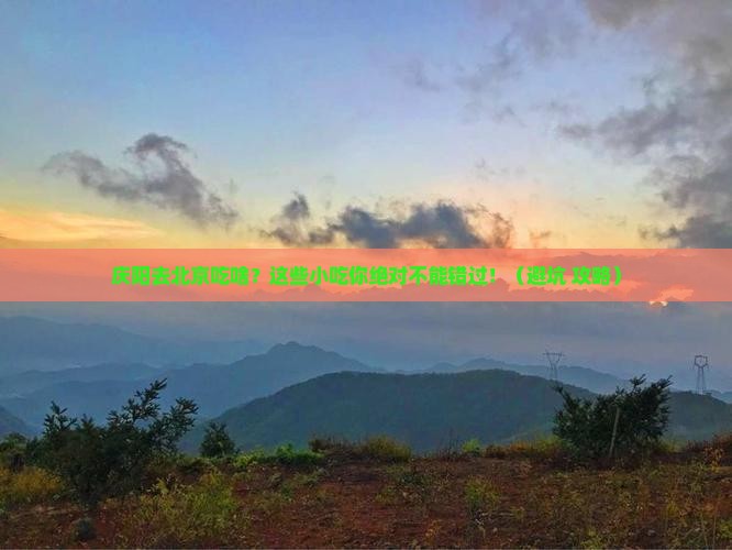 庆阳去北京旅游小吃