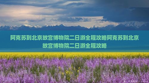 阿克苏到北京故宫博物院二日游