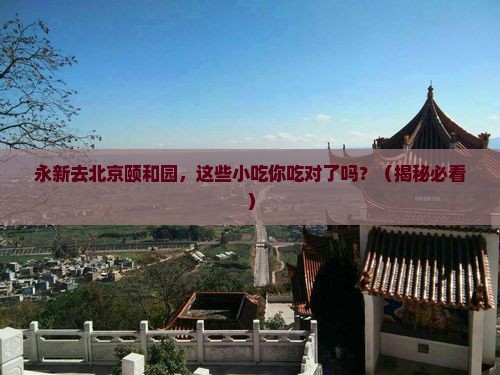 永新去北京颐和园旅游小吃