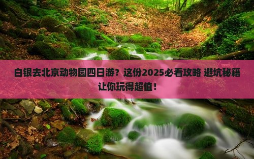 白银去北京动物园四日游