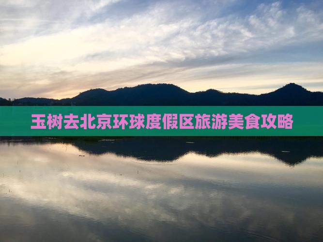 玉树去北京环球度假区旅游小吃