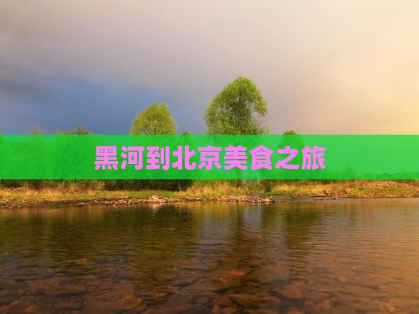 黑河到北京旅游小吃