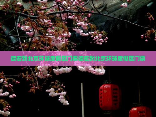 德宏到北京环球度假区门票
