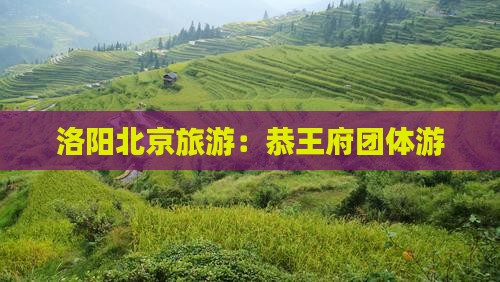 洛阳到北京恭王府团体旅游