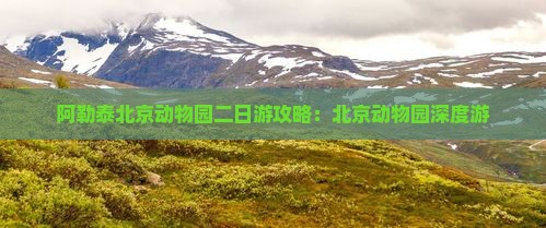 阿泰勒去北京动物园二日游