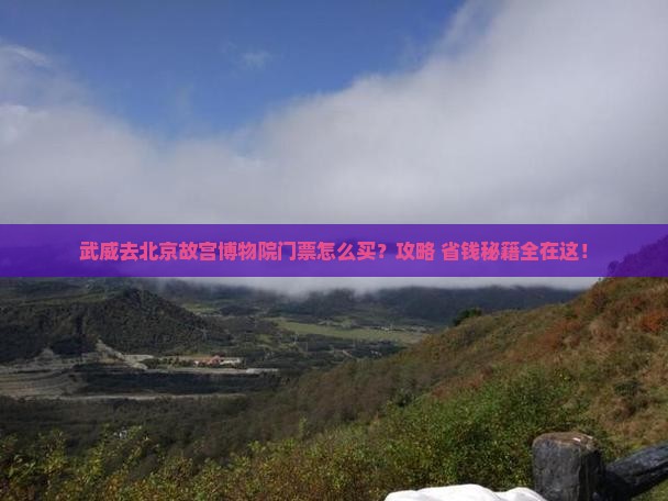 武威去北京故宫博物院门票
