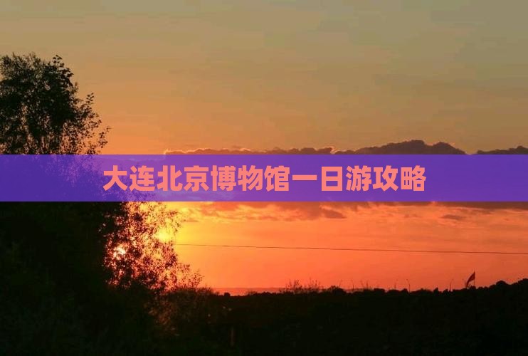 大连去北京中国国家博物馆一日游