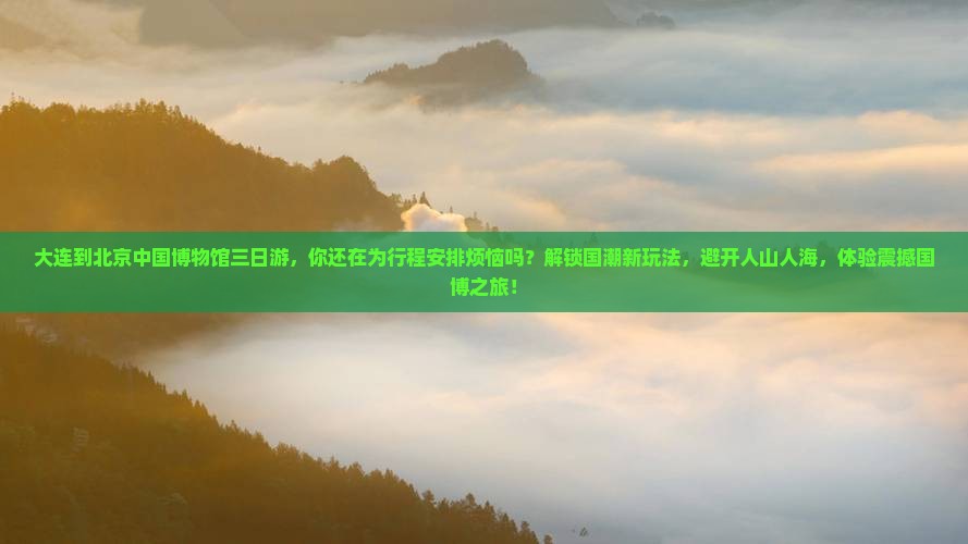 大连到北京中国国家博物馆三日游