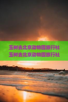 玉树去北京动物园旅行社