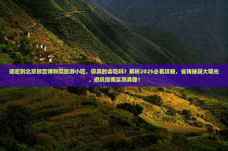 德宏到北京故宫博物院旅游小吃