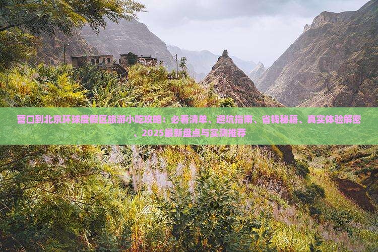 营口到北京环球度假区旅游小吃