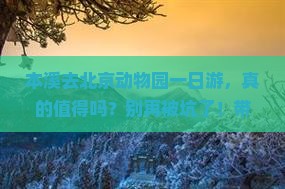 本溪去北京动物园一日游