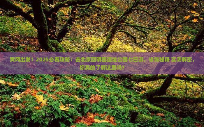 黄冈去北京圆明园遗址公园七日游