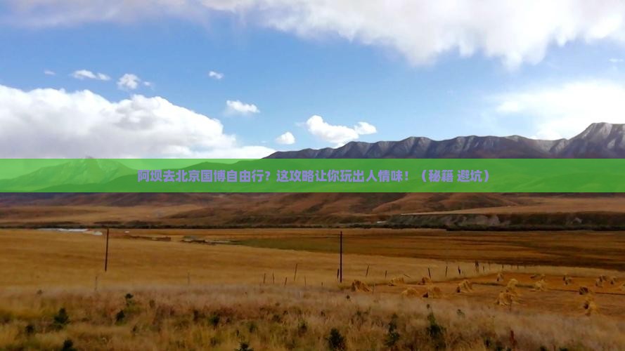 阿坝去北京中国国家博物馆自由行