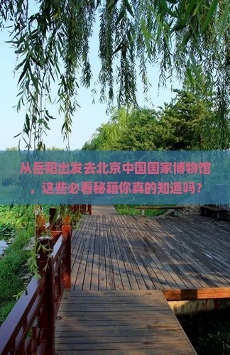 岳阳去北京中国国家博物馆必去地