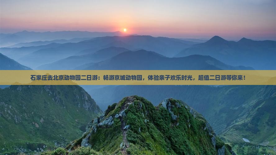 石家庄去北京动物园二日游