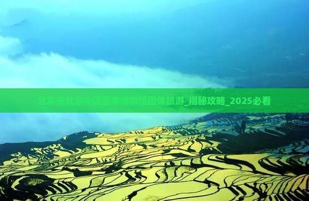 北京去北京中国国家博物馆团体旅游