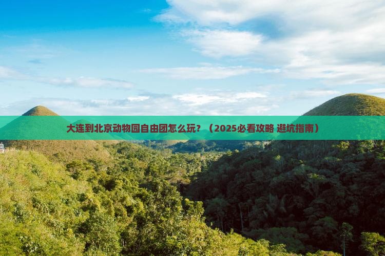 大连到北京动物园自由团