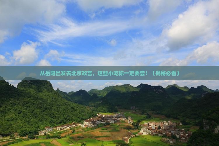 岳阳去北京故宫博物院旅游小吃