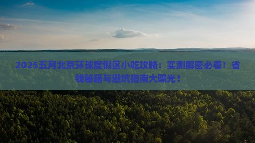五月去北京环球度假区旅游小吃