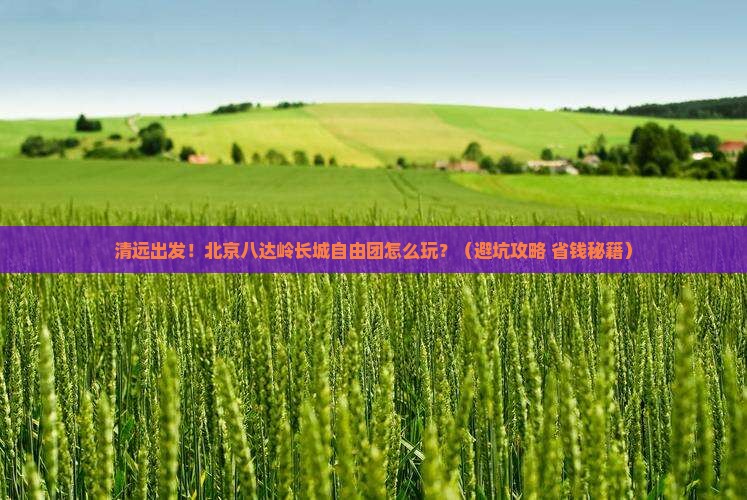 清远到北京八达岭长城自由团