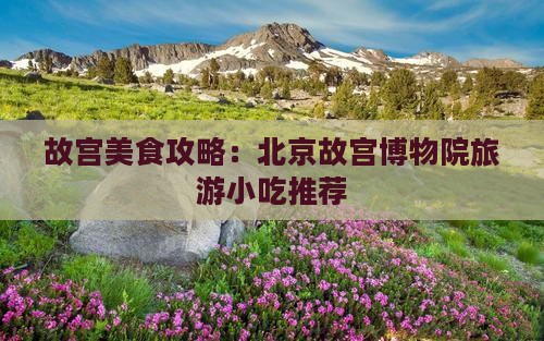 广安到北京故宫博物院旅游小吃