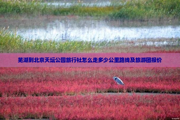 芜湖到北京天坛公园旅行社