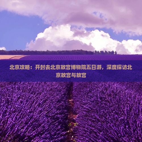 开封去北京故宫博物院五日游