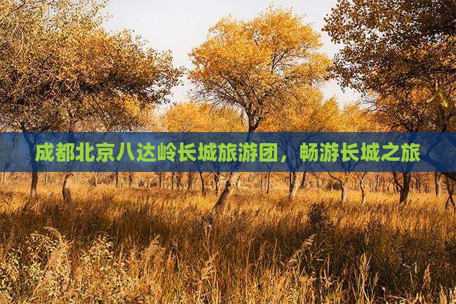 成都去北京八达岭长城团体旅游