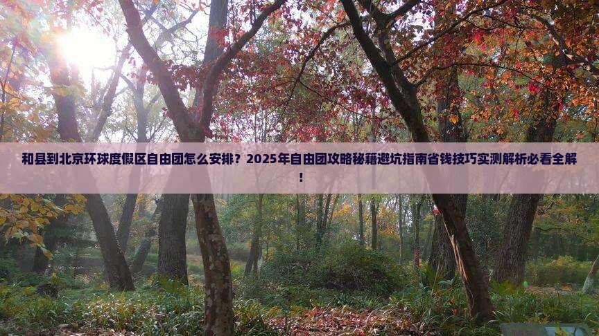 和县到北京环球度假区自由团